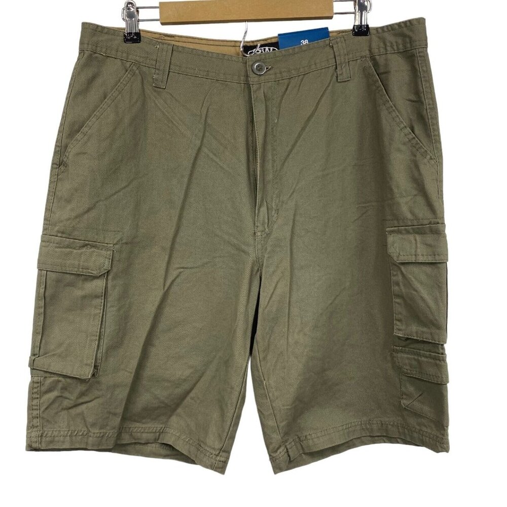New Rugged Wear Men's Casual Cargo Short w/ 5 Pockets Green Size 38